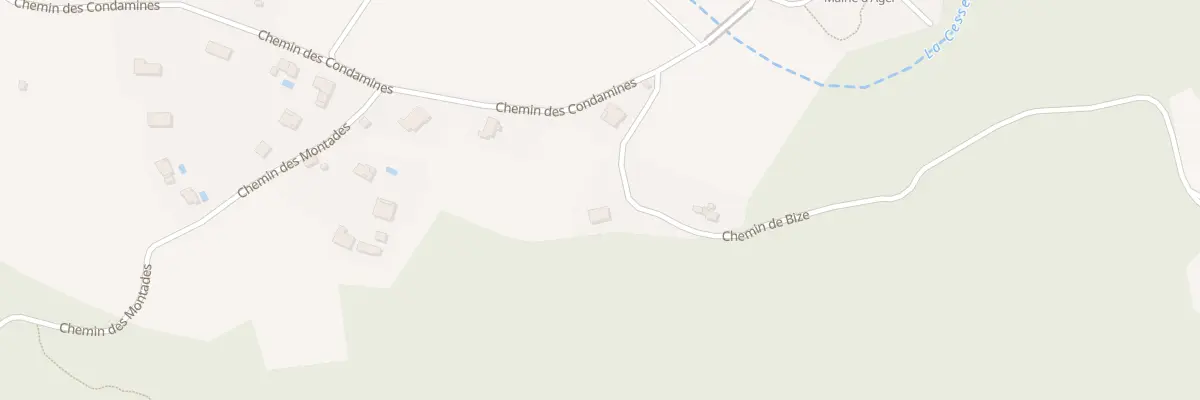 Plan du 4 Che de Bize à Agel