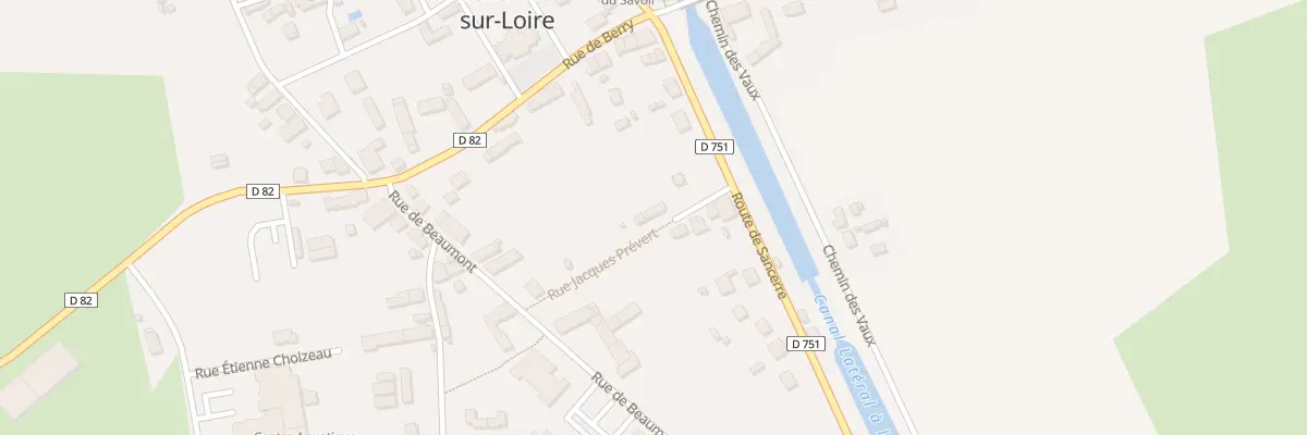 Plan du 2 Rue Jacques Prévert à Belleville-sur-Loire