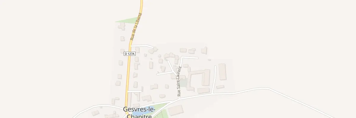 Plan du 13 Rue Saint Laurent à Gesvres-le-Chapitre
