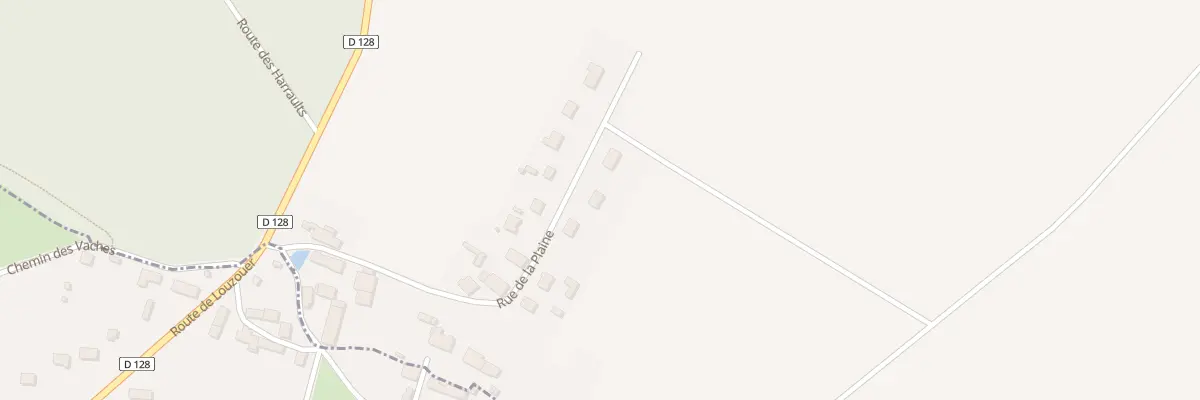 Plan du 312 Rue de la Plaine Les Harraults à Louzouer