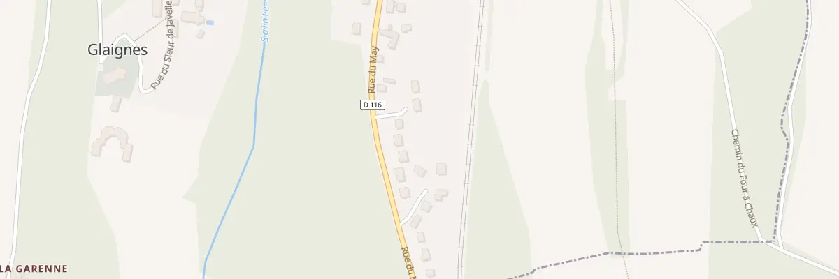 Plan du 27 Rue du May à Glaignes
