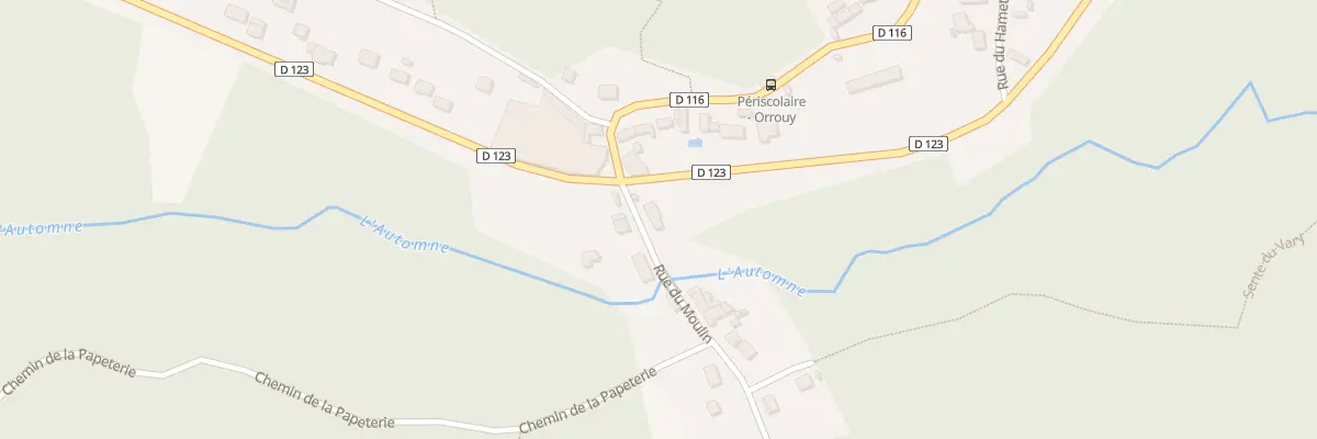 Plan du 5 Rue du Moulin à Orrouy