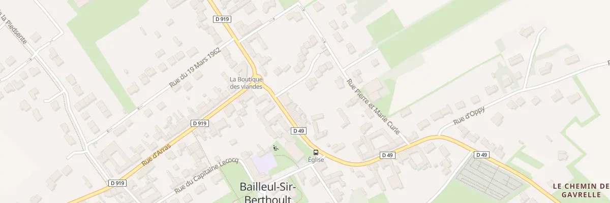 Plan du 7 Rue de Gavrelle à Bailleul-Sir-Berthoult