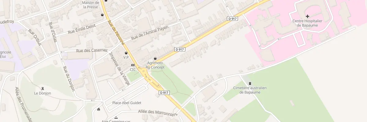 Plan du 3 Rue de la République à Bapaume