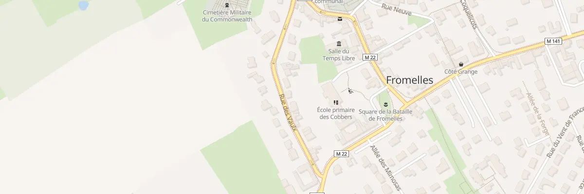 Plan du 13 Rue des Vaulx à Fromelles