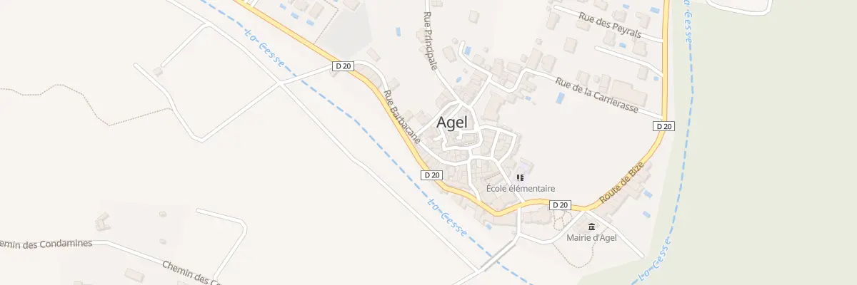 Plan du 5 Rue de la Vieille Porte à Agel