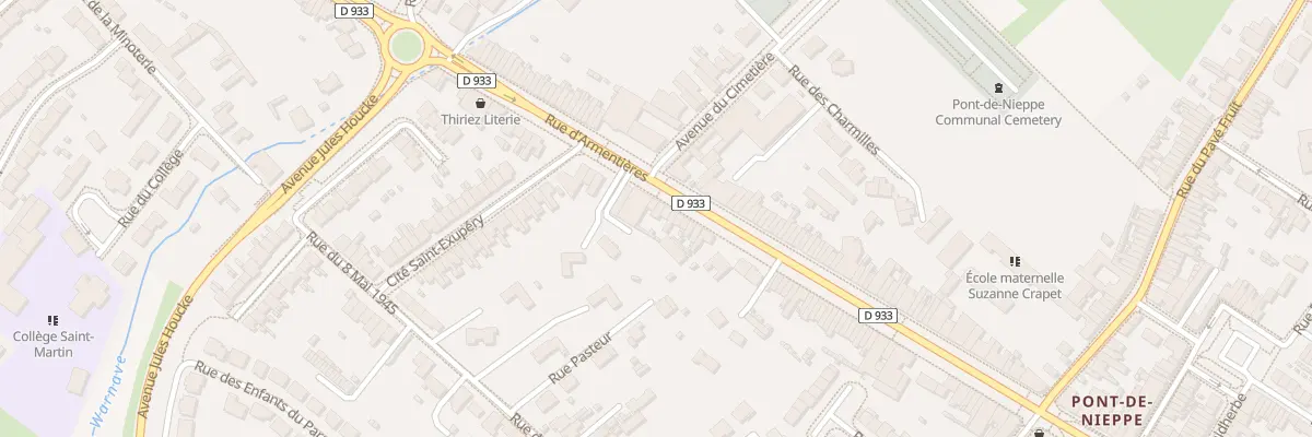 Plan du 1122 Rue d’Armentieres à Nieppe