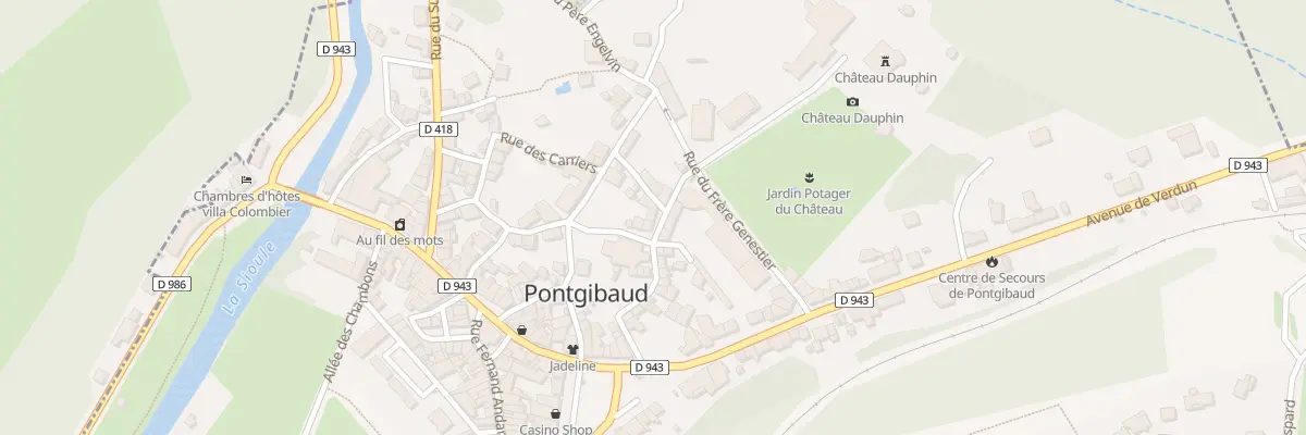 Plan du 7 Rue du Chateau à Pontgibaud