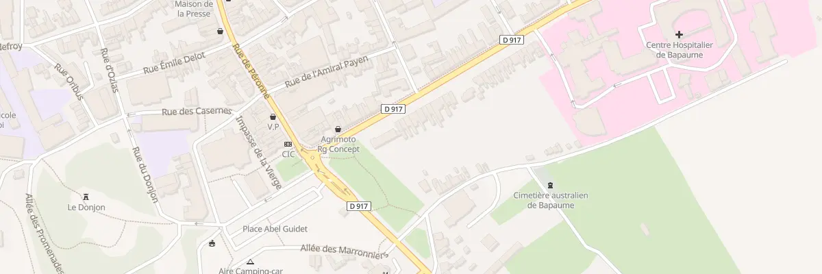 Plan du 5 Rue de la République à Bapaume
