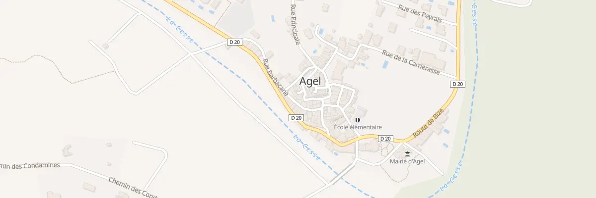 Plan du 5473F Rue Barbacane à Agel