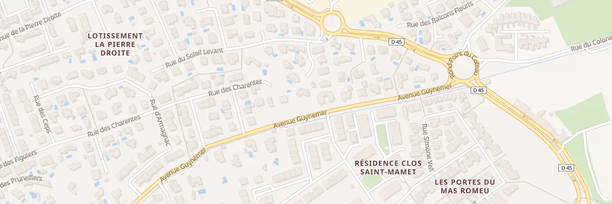 Plan du 45 Av Guynemer à Saint-Estève