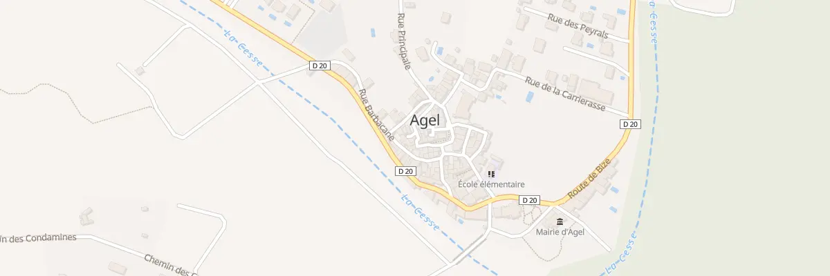 Plan du 3 Rue de la Vieille Porte à Agel