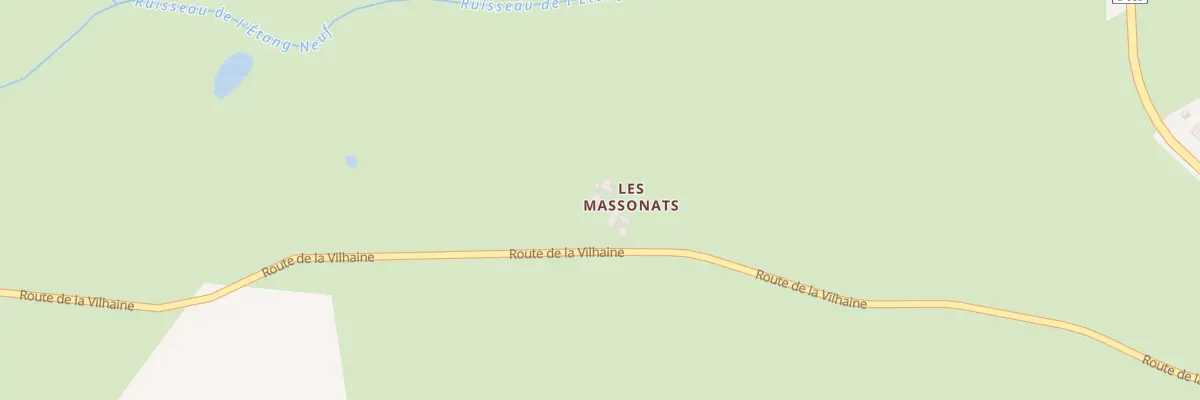 Plan du 654 Rte de la Vilhaine à Theneuille