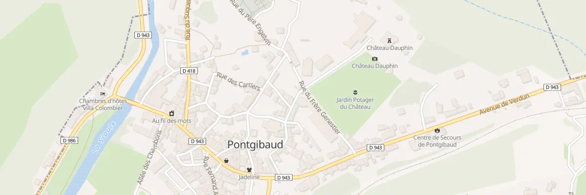 Plan du 11 Rue du Chateau à Pontgibaud