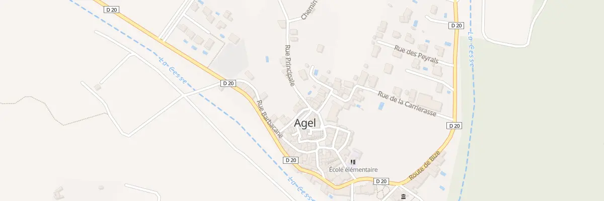 Plan du 7 Rue Principale à Agel