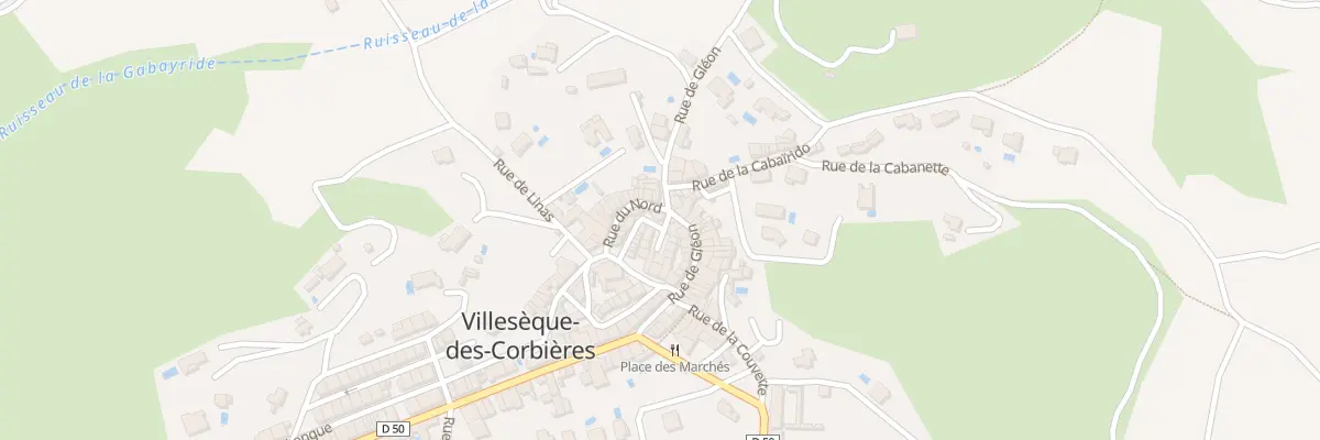 Plan du 2 Rue du Chateau à Villesèque-des-Corbières