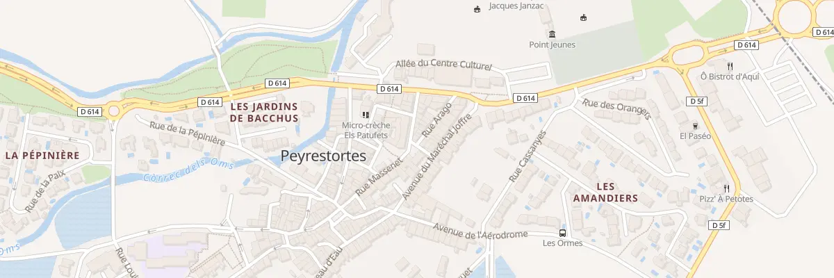 Plan du 9002 Rue Arago à Peyrestortes