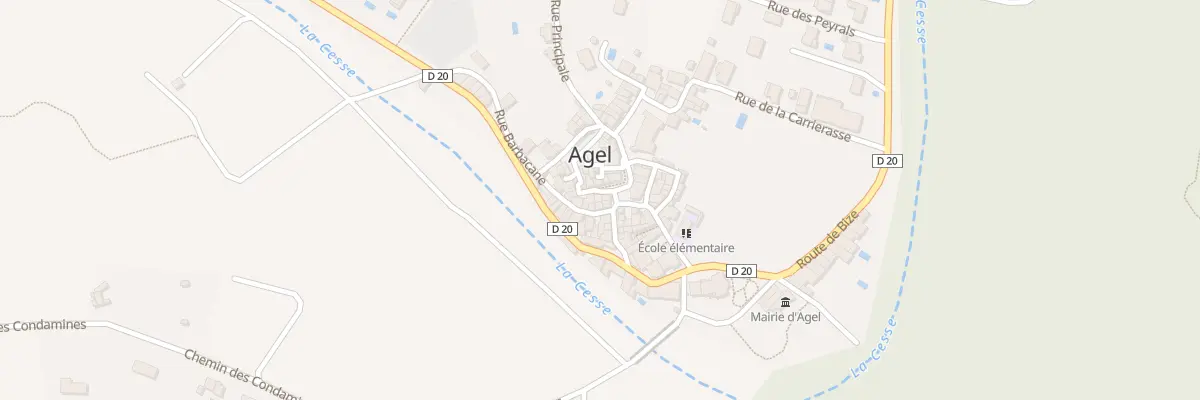 Plan du 1 Pl de la Brice à Agel