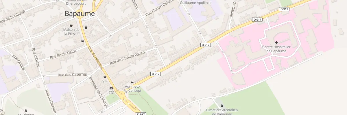 Plan du 20 Rue de la République à Bapaume