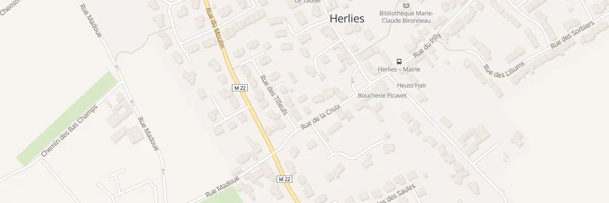 Plan du 13 Rue de la Croix à Herlies