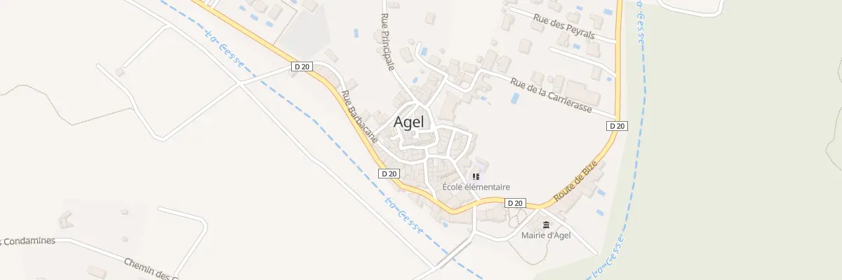 Plan du 7 Pl de la Brice à Agel