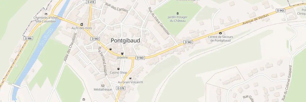 Plan du 3 Av de Verdun à Pontgibaud