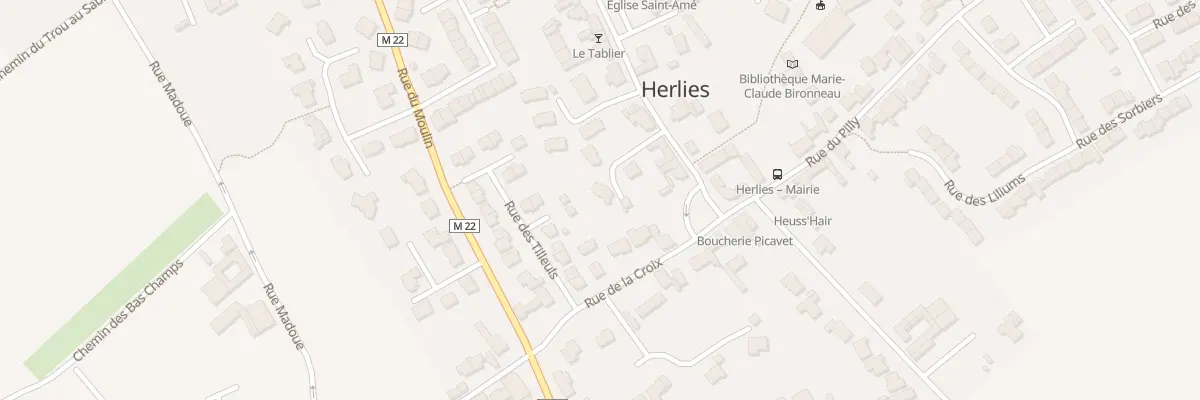Plan du 6B Rue du Bourg à Herlies