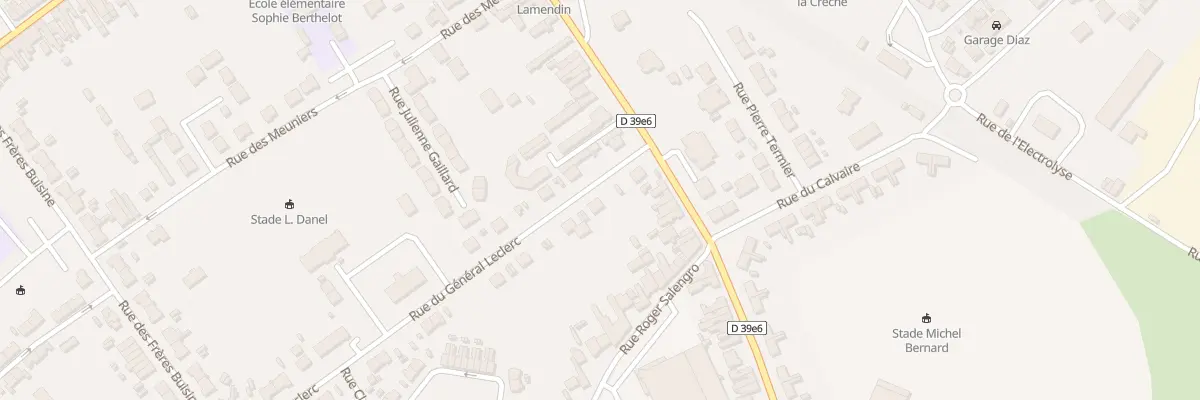 Plan du 3 Rue du général Leclerc à Wingles