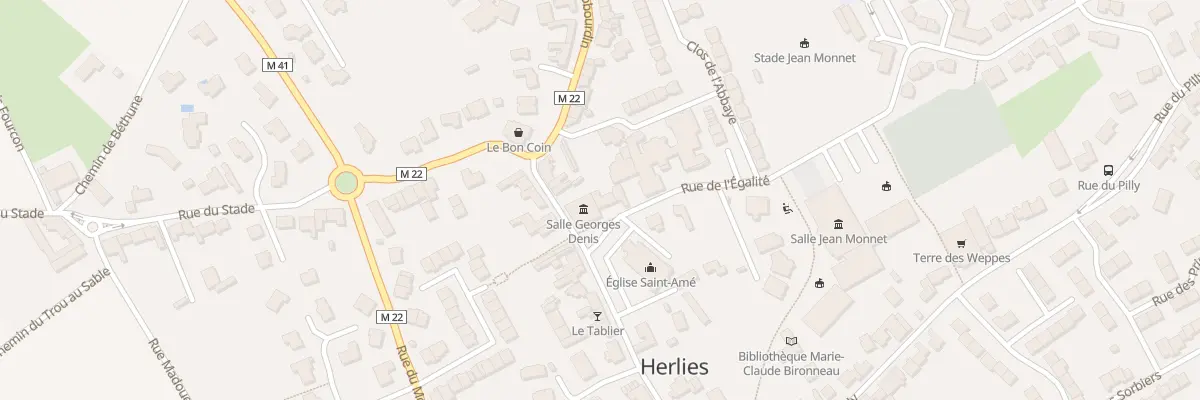 Plan du 2 Rue de l’Égalité à Herlies