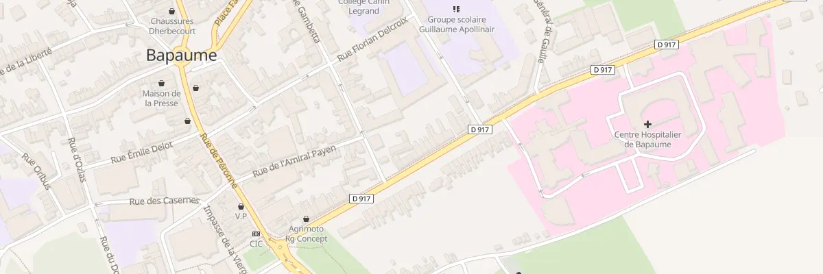 Plan du 26 Rue de la République à Bapaume