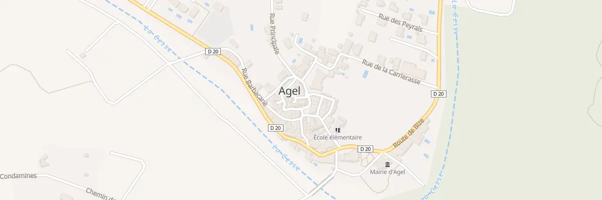 Plan du 1 Imp de la Forge à Agel