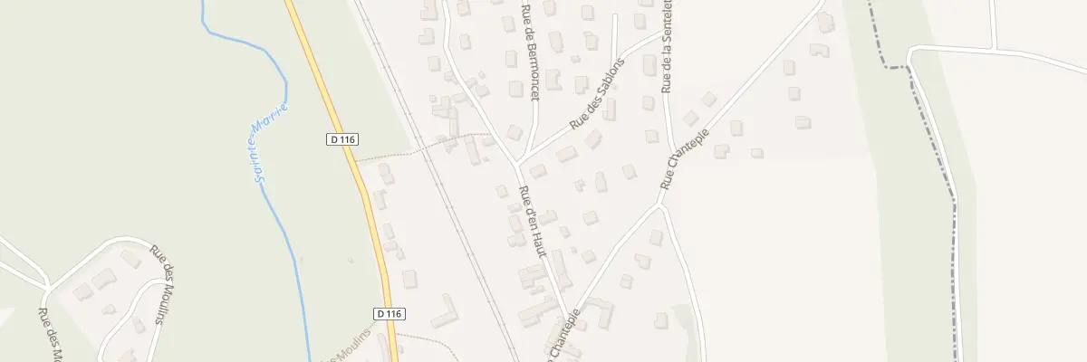 Plan du 2 Rue des Sablons à Glaignes