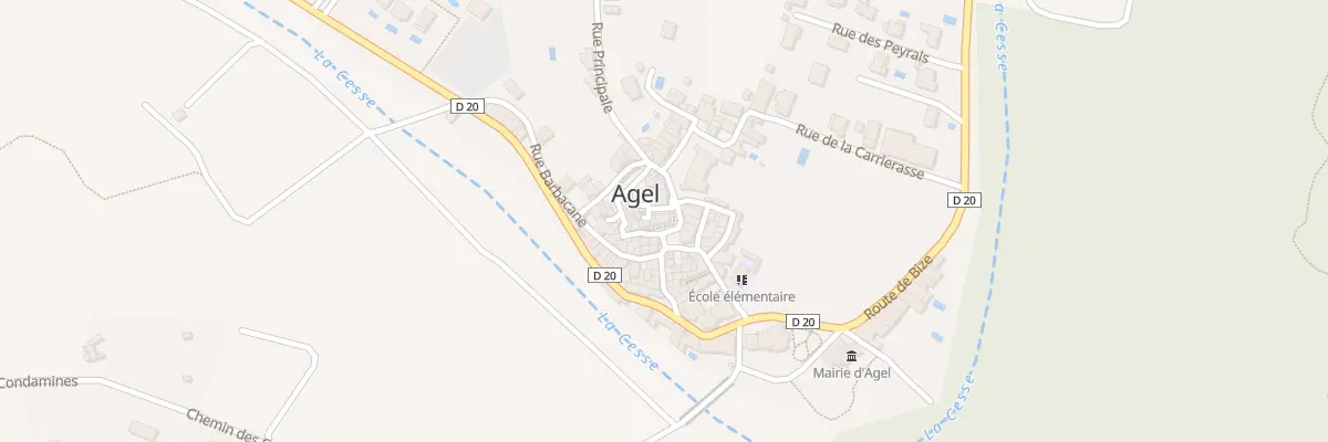 Plan du 9 Pl de la Brice à Agel