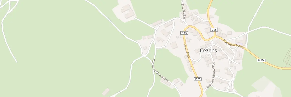 Plan du 5001A Le Bourg à Cézens