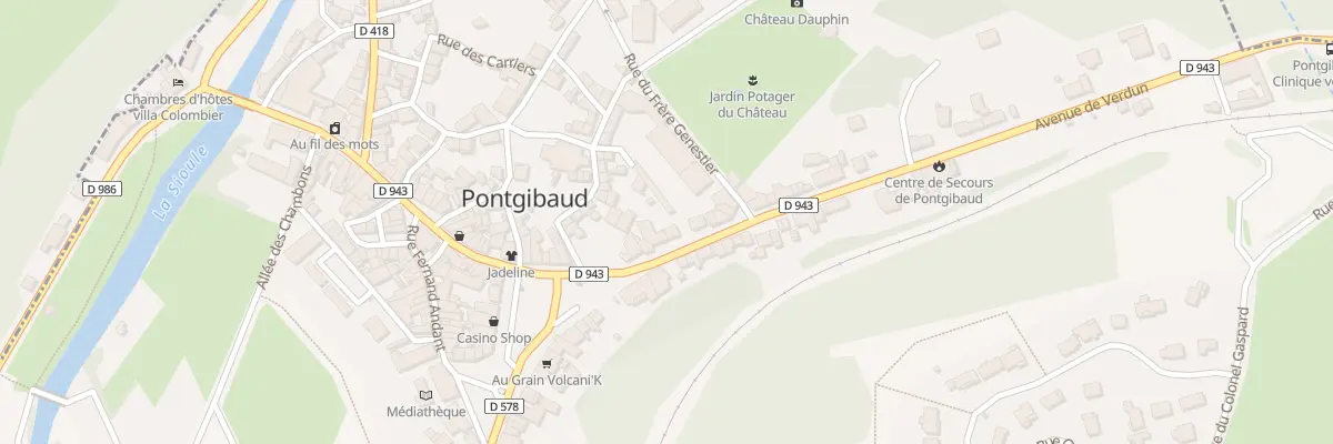 Plan du 7 Av de Verdun à Pontgibaud
