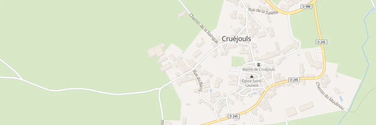 Plan du 5084B Les Limagnes Cruejouls à Palmas d’Aveyron