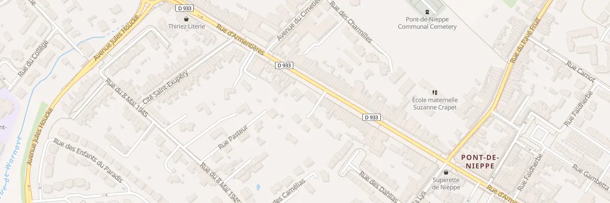 Plan du 1192 Rue d’Armentieres à Nieppe