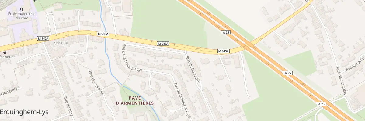 Plan du 464 Rue d’Armentières à Erquinghem-Lys