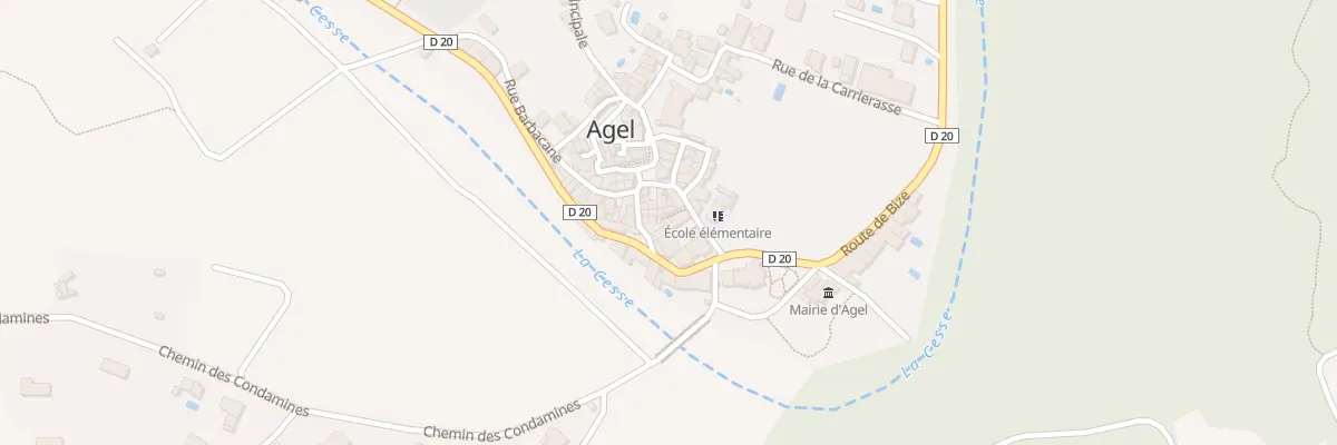 Plan du 1 Imp de la Fontaine à Agel
