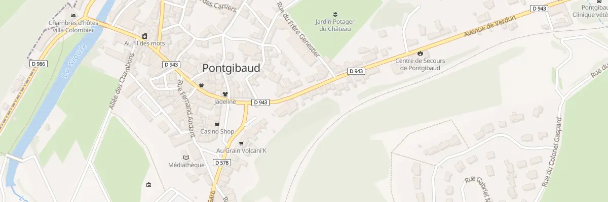 Plan du 4 Av de Verdun à Pontgibaud