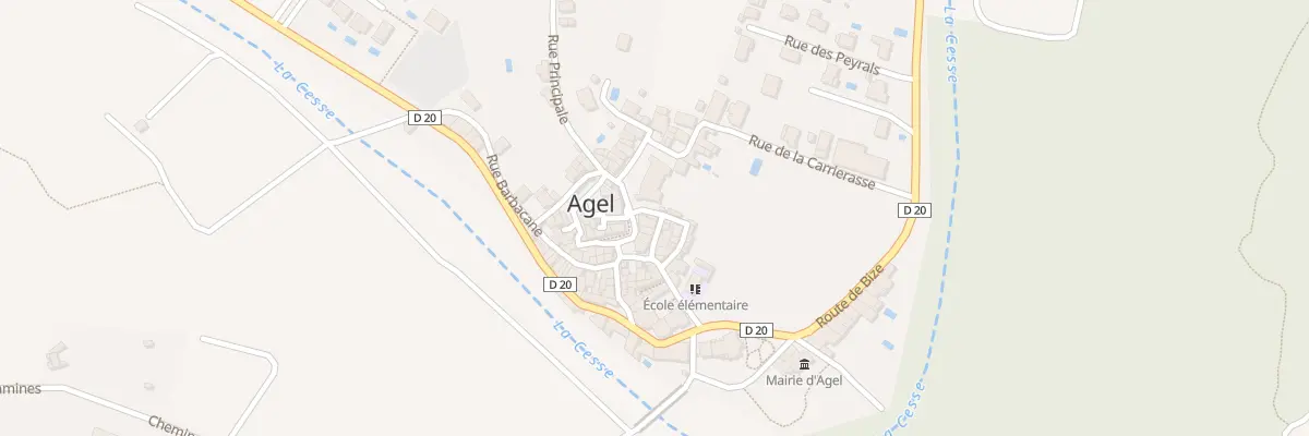 Plan du 5 Pl du Château à Agel