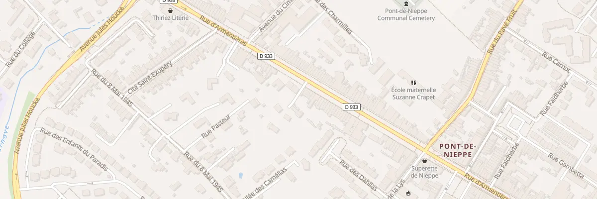 Plan du 1214 Rue d’Armentieres à Nieppe