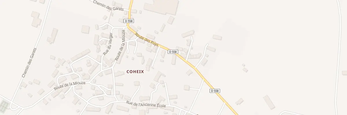 Plan du 34 Rte des Puys Vge de Coheix à Mazaye