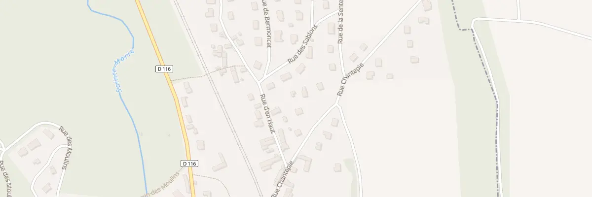 Plan du 25 Rue Chantepie à Glaignes