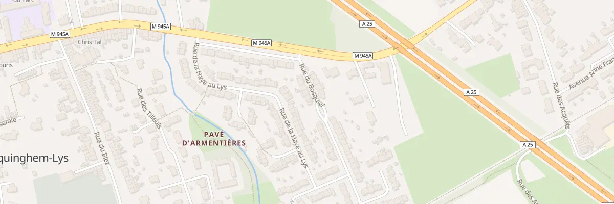 Plan du 8 Rue du Bosquiel à Erquinghem-Lys