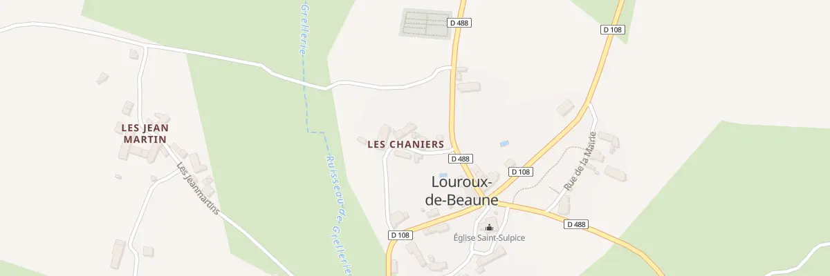 Plan du 2 Les Chaniers à Louroux-de-Beaune