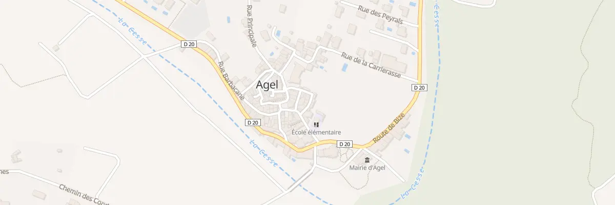 Plan du 3 Rue du Cordonnier à Agel