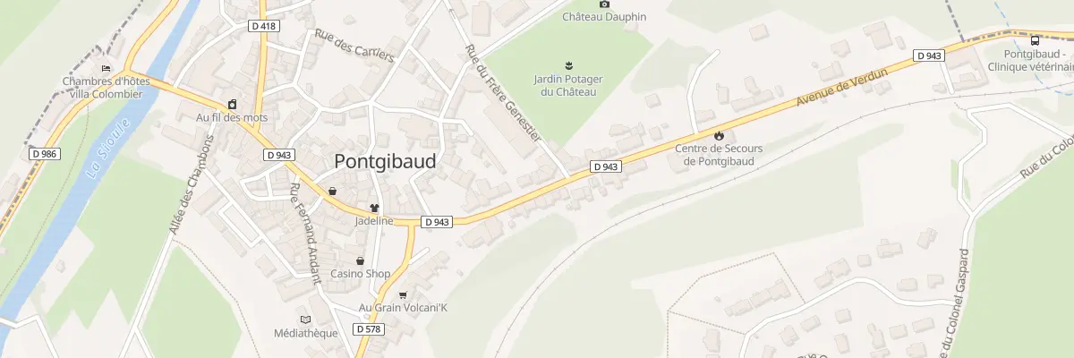 Plan du 11 Av de Verdun à Pontgibaud