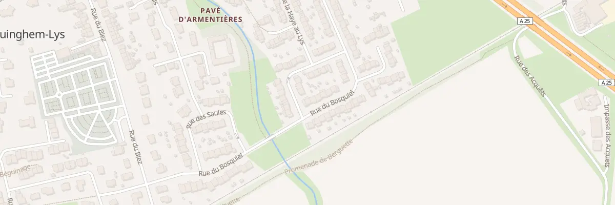 Plan du 38 Rue du Bosquiel à Erquinghem-Lys