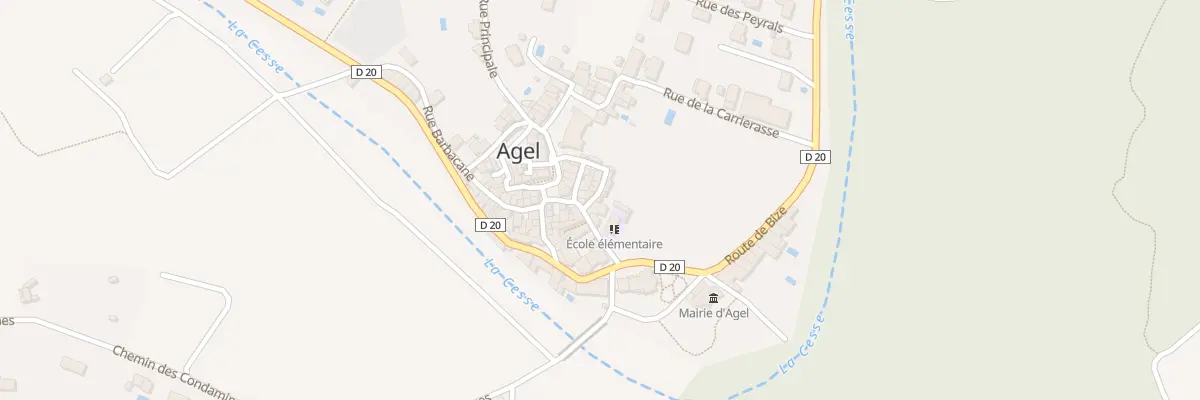 Plan du 2 Rue du Cordonnier à Agel